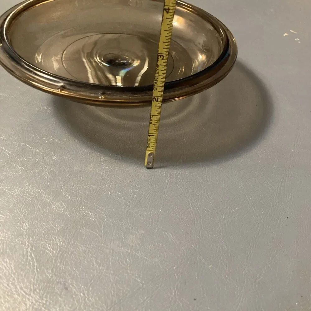 PYREX Vision Corning V1.5C Glass Amber Brown Lid - Picture 6 of 7